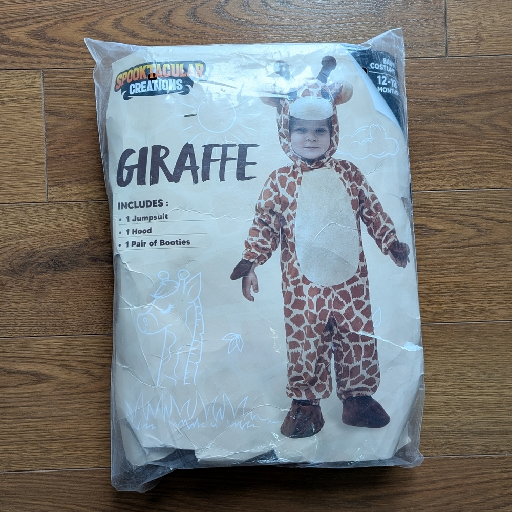 Spooktacular Creations Toddler Giraffe Costume 12M - 18M NWT